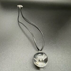 Dandelion Fluff Globe Necklace